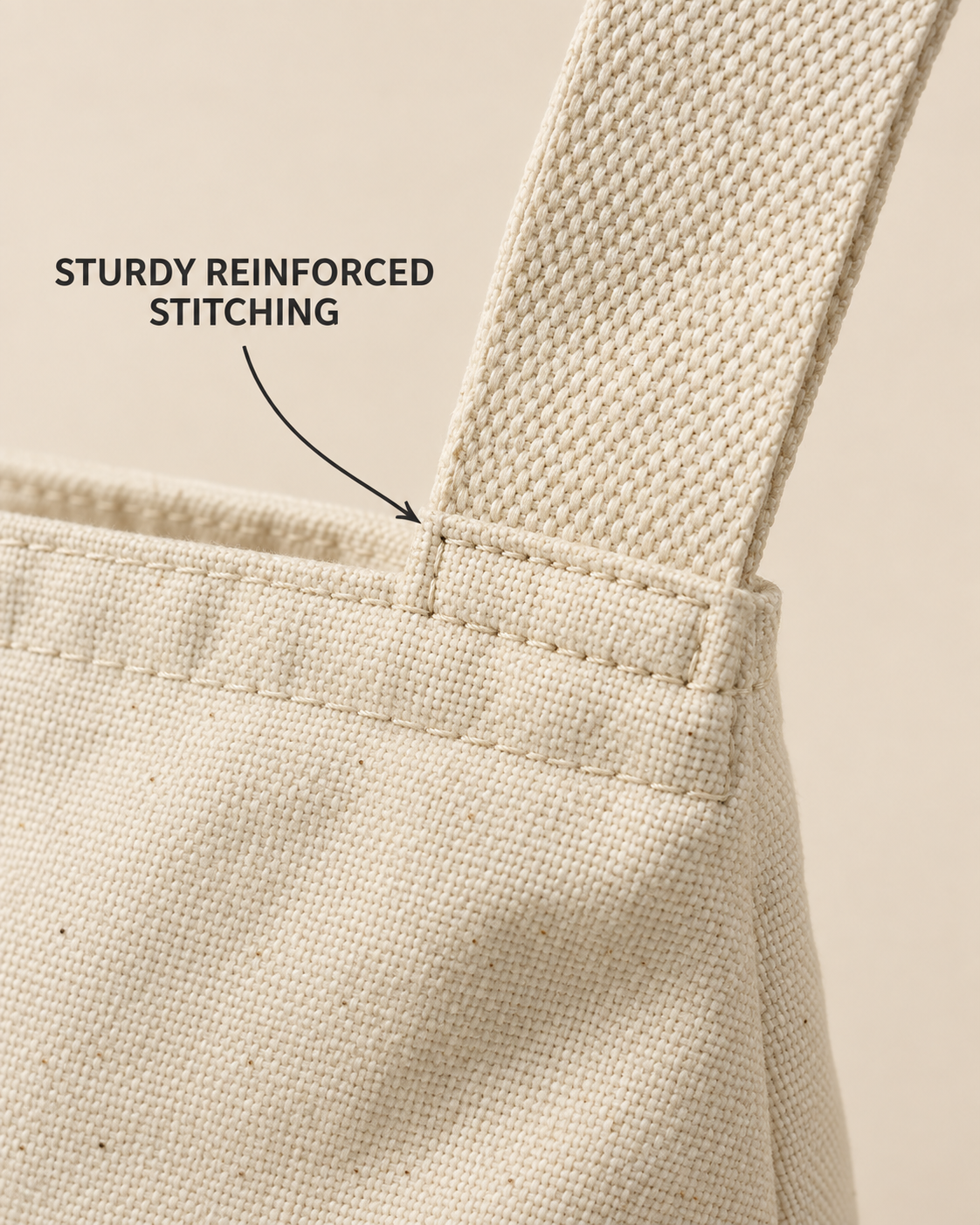 Close-up of reinforced strap stitching on the Kalamkari peacock sling bag