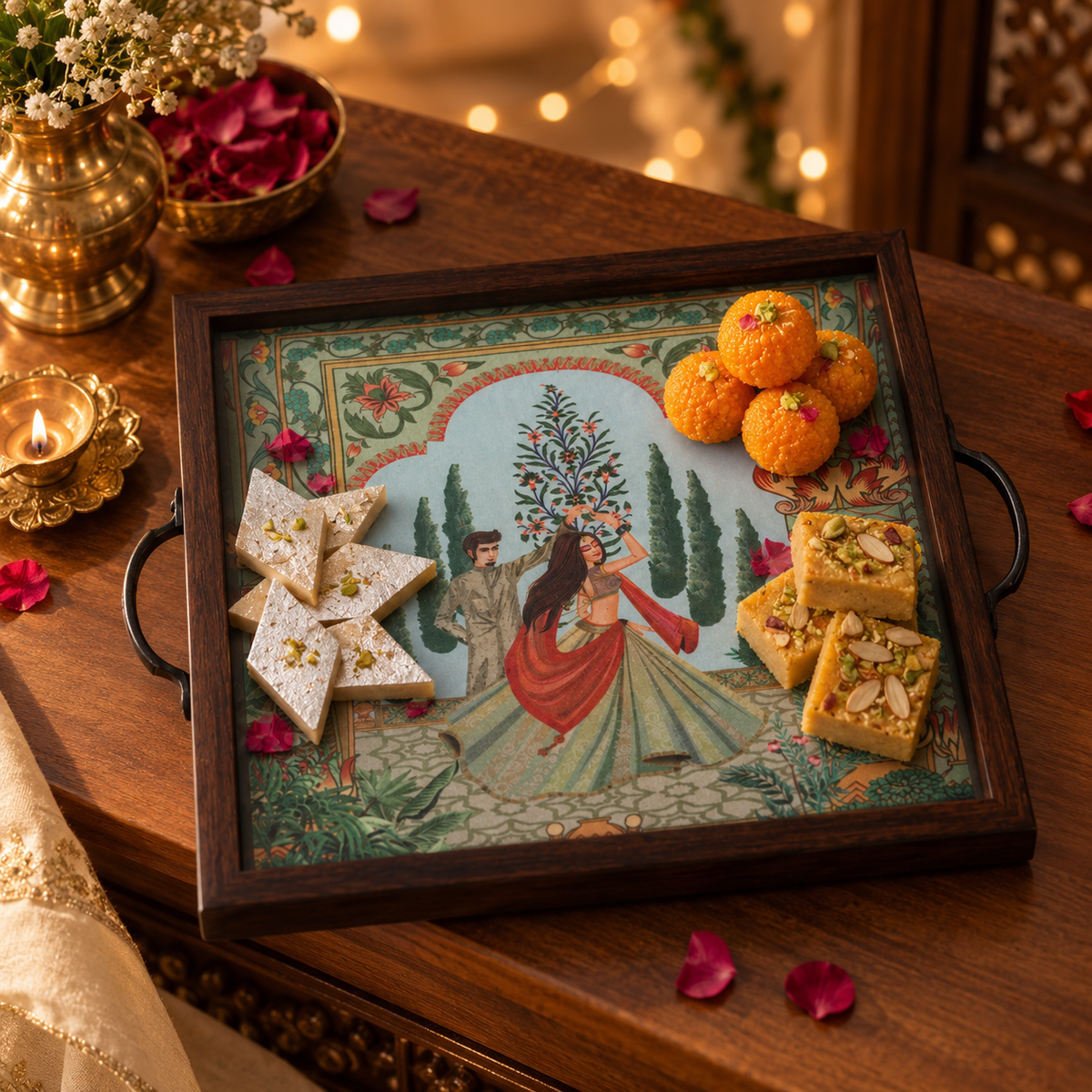 Heritage Dancing Couple Tray